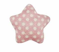 APLIQUE ESTRELA BASE METAL POA -ROSA BEBE / 5 UNIDADES