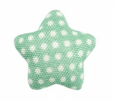 APLIQUE ESTRELA BASE METAL POA - VERDE AGUA / 5 UNIDADES