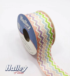 FITA HALEY -ZIGZAG BORDA DOURADA