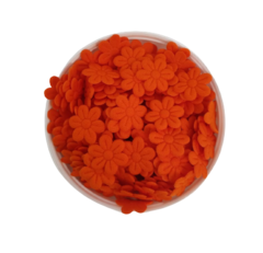 APLIQUE FLORZINHA PRENSADA CENOURA - 50 UNIDADES