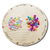 PINGENTE LETRAS LEITOSO - 20G