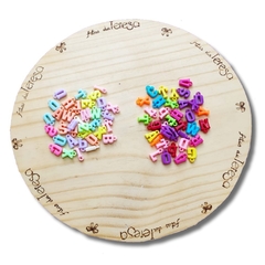 PINGENTE LETRAS LEITOSO - 20G