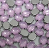 CHATON ENGRAMPADO OVAL LILAS 8MMX 10MM - ACRILICO / 5 PEÇAS