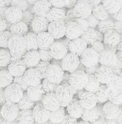 POMPOM MALHA 10MM - BRANCO