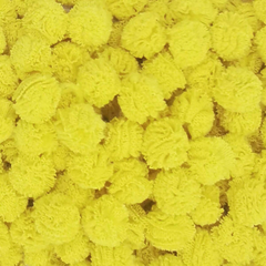 POMPOM MALHA AMARELO 15MM - 10 UNIDADES - comprar online