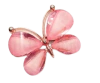 APLIQUE BORBOLETA METAL ROSA BEBE - 2 UNIDADES