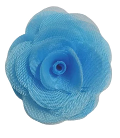 APLIQUE FLOR DE VOAL 5cm. - UNIDADE - Fitas da Teresa | Materiais para Laceiras - Apliques para Laços - Miçangas