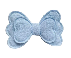 Imagem do APLIQUE DE TECIDO ACOLCHOADO LACINHO DUPLO - 2 UNIDADES