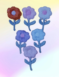 APLIQUE FLOR BORDADA 2 UNIDADES COR ÙNICA - comprar online