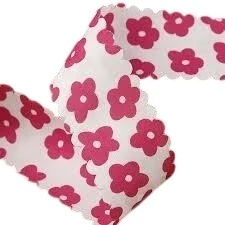 FITA ESTAMPADA PRINCESS FLORES 38MM - METRO - Fitas da Teresa | Materiais para Laceiras - Apliques para Laços - Miçangas