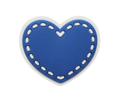 APLIQUES EMBORRACHADO CORAÇÃO PESPONTADO AZUL - 2 UNIDADES - comprar online