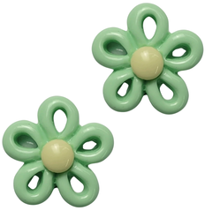 APLIQUE DE RESINA FLOR VAZADA - 4 unidades cor unica na internet