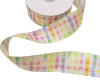 FITA ESTAMPADA XADREZ COM MARGARIDAS - 2 METROS