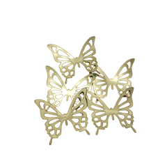 APLIQUE BORBOLETA DOURADA LONITA - 5 UNIDADES - comprar online
