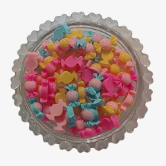 APLIQUE RESINA MINI BALA 1 x 1 cm. / 10 unidades - comprar online