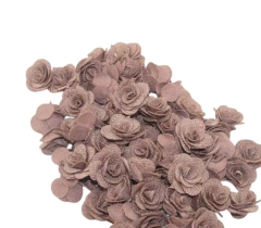 Imagem do APLIQUE ROSA TECIDO 2,5 CM- 5 UNIDADES COR ÚNICA