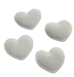 Imagem do APLIQUE CORAÇÃO VELUDO COTELÊ 3,5 CM - KIT COM 6 UNIDAES