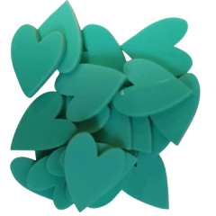 APLIQUE ACRÍLICO CORAÇÃO COR ÚNICA - 5 GRS. - comprar online