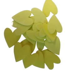 APLIQUE ACRÍLICO CORAÇÃO COR ÚNICA - 5 GRS.