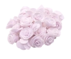 Imagem do APLIQUE ROSA TECIDO 2,5 CM- 5 UNIDADES COR ÚNICA