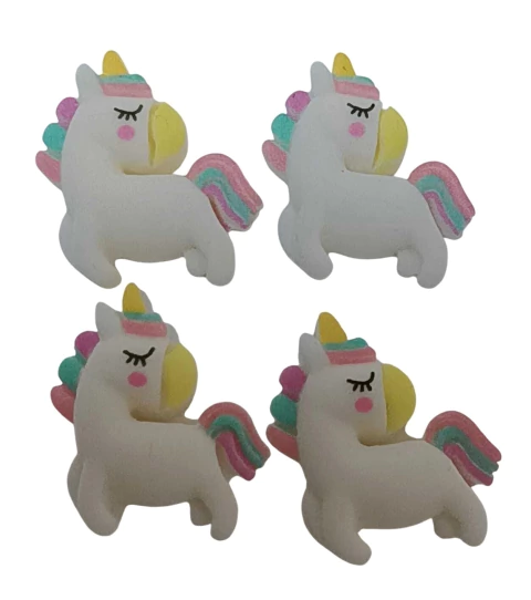 APLIQUE RESINA MINI UNICORNIO - 4 UNIDADES - comprar online