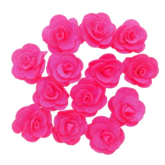 APLIQUE ROSA TECIDO 2,5 CM- 5 UNIDADES COR ÚNICA na internet