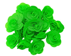 APLIQUE ROSA TECIDO 2,5 CM- 5 UNIDADES COR ÚNICA - comprar online