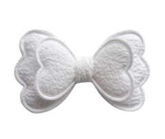 APLIQUE DE TECIDO ACOLCHOADO LACINHO DUPLO - 2 UNIDADES