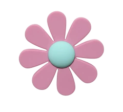 APLIQUES EMBORRACHADO FLOR MARGARIDA ROSA BEBE - 2 UNIDADES - comprar online