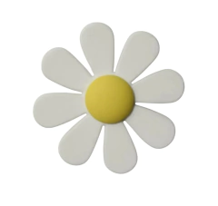 APLIQUES EMBORRACHADO FLOR MARGARIDA BRANCA - 2 UNIDADES - comprar online