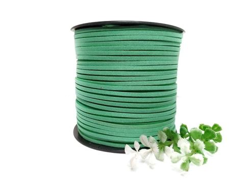 FIO DE CAMURÇA 3MM -VERDE AGUA
