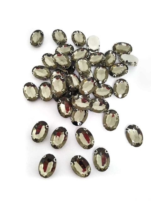 STRASS OVAL FUME - ACRILICO