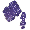 GRAVATA ROXO CORAÇÕES PARA TIARAS OU PULSEIRA / 5 X 14CM  - 25 UNIDADES