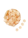 APLIQUE FLORZINHA PRENSADA TECIDO SALMÃO CANDY- 50 UNIDADES
