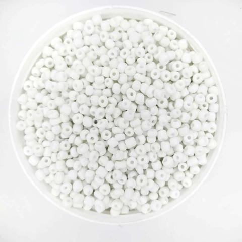 MIÇANGA VIDRO 3.6MM - BRANCA / 20GRS