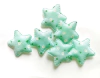 APLIQUE ESTRELA VERDE AGUA FLORES - KIT DUAS UNIDADES