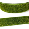 FITA ESPONJA GLITER VERDE FOLHA - 38MM