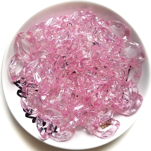 ELO TRANSLUCIDO GLITTER - ROSA / 10GRS
