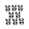 APLIQUE EMBORRACHADO PANDA - UNIDADE