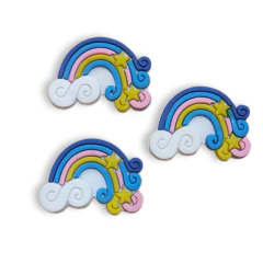 APLIQUE EMBORRACHADO ARCO-ÍRIS CANDY - 2 UNIDADE