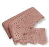 BORDADO INGLÊS VAZADO EM FLORES XADREZ ROSA BEBE 7 CM - METRO