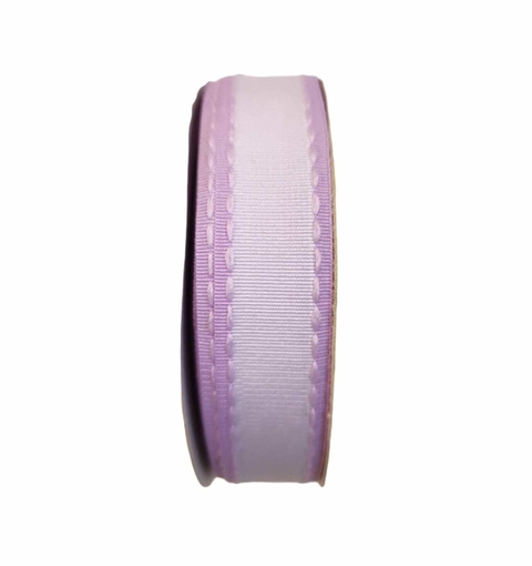 FITA PESPONTADA ART FITAS LILAS BORDA LILAS - 22MM
