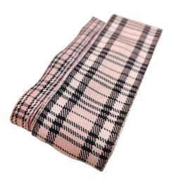 FITA IMPORTADA XADREZ ROSA COM LINHAS PRETAS 38MM E 10 MM - METRO - comprar online