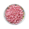 FLOR COM FURO CÔNCAVA METALIZADA 15 MM ROSA BEBÉ - 20G