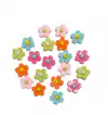 KIT APLIQUES FLOR PLANA SORTIDA - 10 UNIDADES
