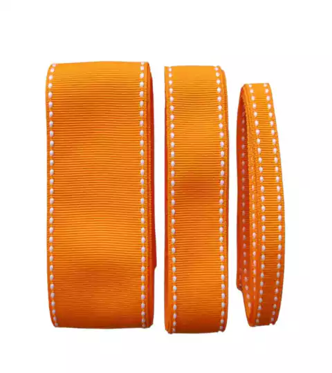 KIT FITA PESPONTADA YAMA LARANJA COR 668W - 2 METROS DE CADA TAMANHO