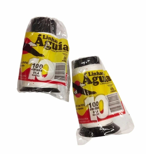LINHA DE PIPA 10 ÁGUIA 100% ALGODÃO - ROLO DE 100 JARDAS