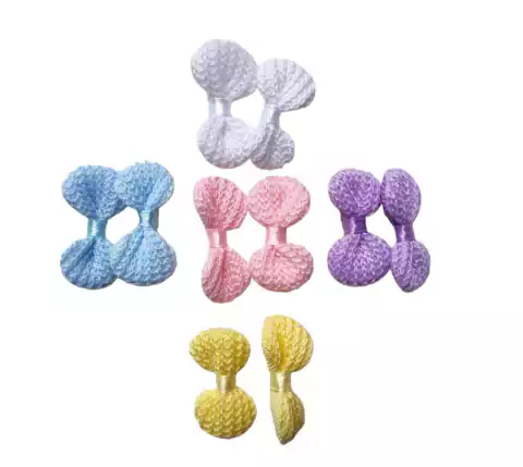 LACINHO CROCHE CANDY COLOR 4CM - 6 UNIDADES