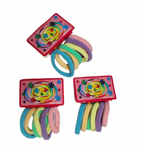 XUXINHA M PARA CABELO TONS CANDY 5 CM - 6 UNIDADES