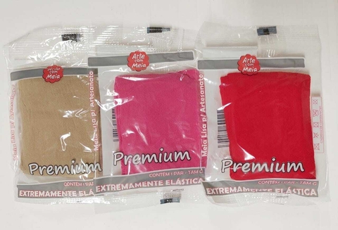 MEIA DE SEDA ARTE COM MEIA LINHA PREMIUM CORES 4 - CONTÉM 1 PAR TAM G